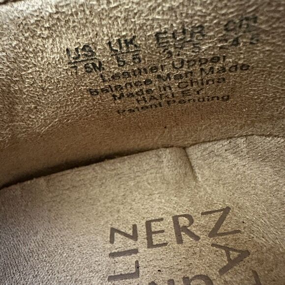 Naturalizer Harley Brown Pebbled Leather Ankle Buckle Booties Side Zip Size 7.5 - Picture 7 of 7